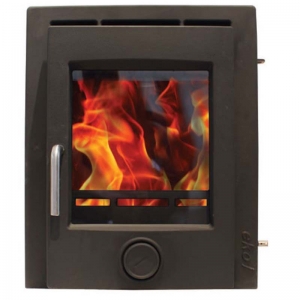 Ekol inset 5 matt black woodburning stove 5kw