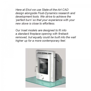 Ekol inset 5 woodburning stove description